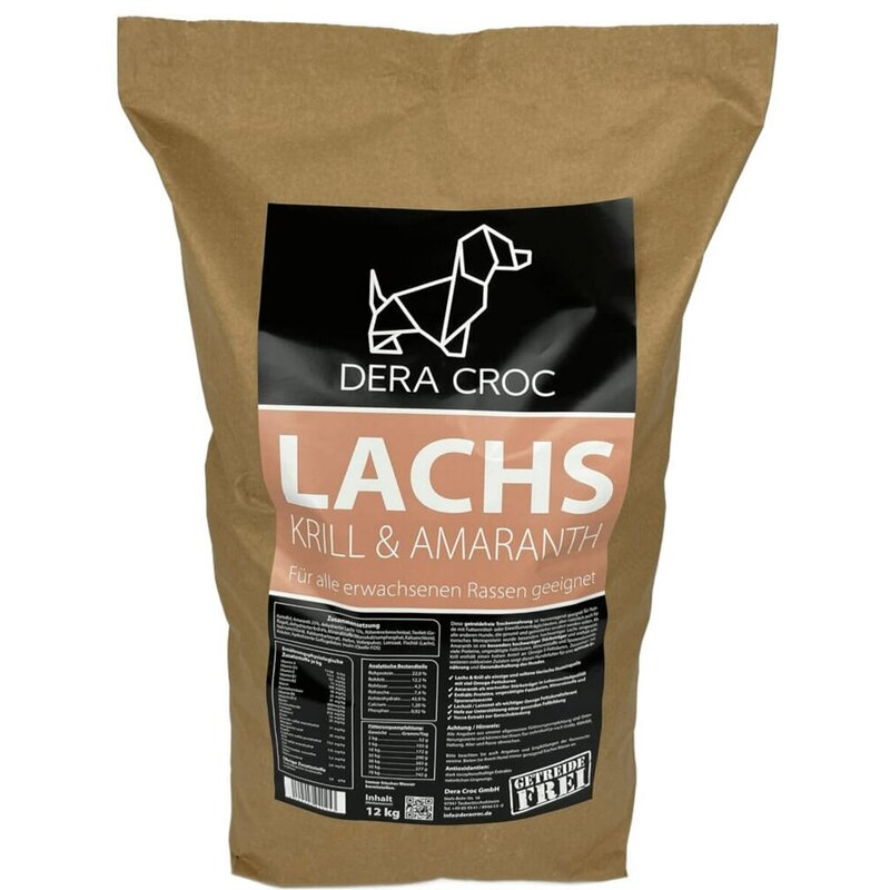 Dera Croc Lachs, Krill & Amaranth - 15 kg (4,98 € pro 1 kg) von Dera Croc