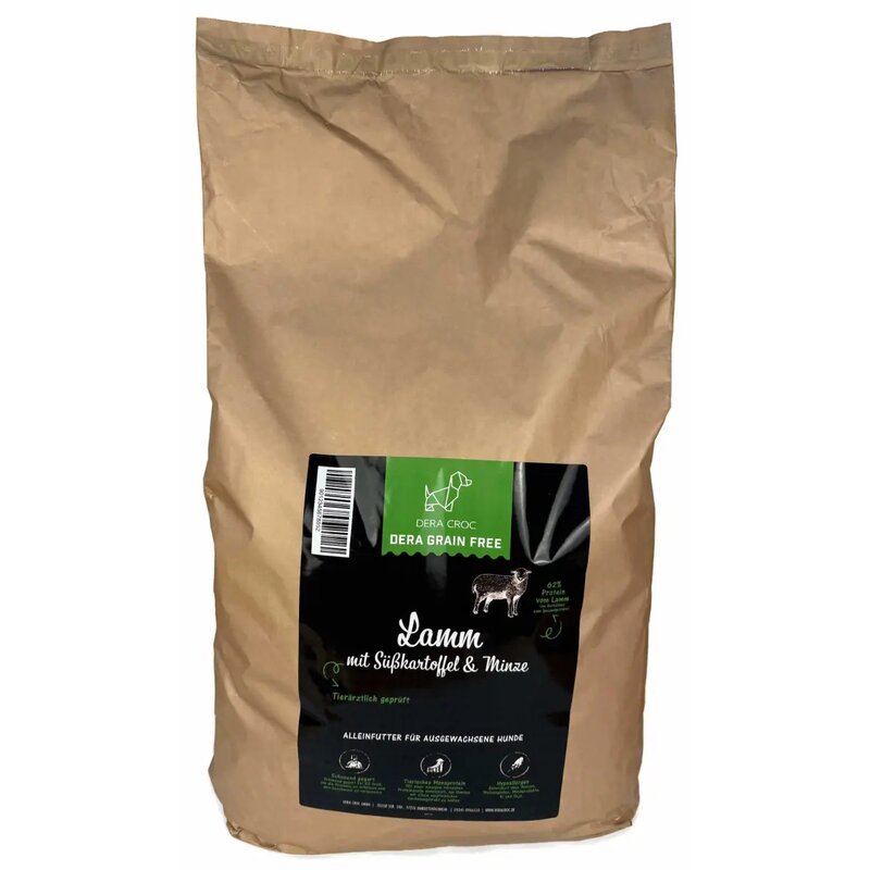 Dera Croc Premium Lamm mit Süßkartoffel & Minze... (6,33 € pro 1 kg) von Dera Croc