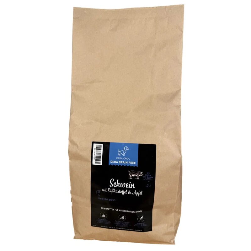 Dera Croc Premium Schwein mit Süßkartoffel & Apfel... (5,66 € pro 1 kg) von Dera Croc