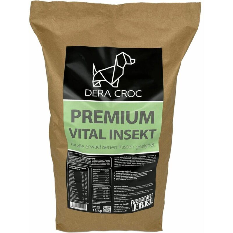 Dera Croc Premium Vital Insekt getreidefrei 15 kg (4,85 € pro 1 kg) von Dera Croc