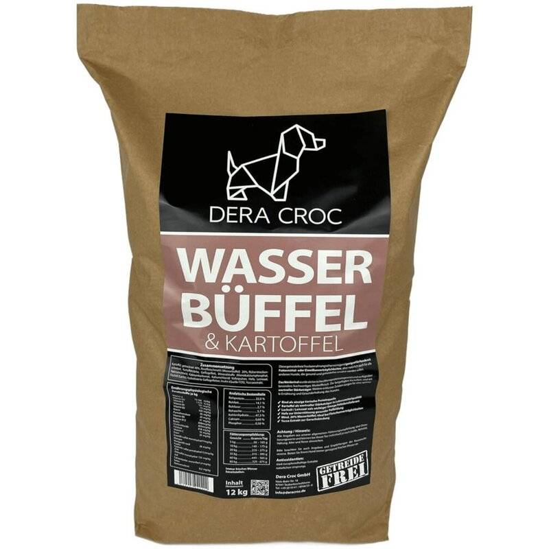 Dera Croc Wasserbüffel/Rind & Kartoffel - 3 kg (6,30 € pro 1 kg) von Dera Croc