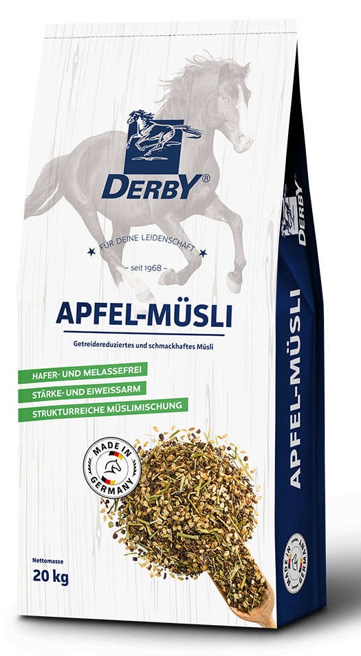 Derby Apfel-Müsli 20 kg Schmackhaft & Haferfrei Derby Apfel-Müsli 20 kg Schmackhaft & Haferfrei von Derby