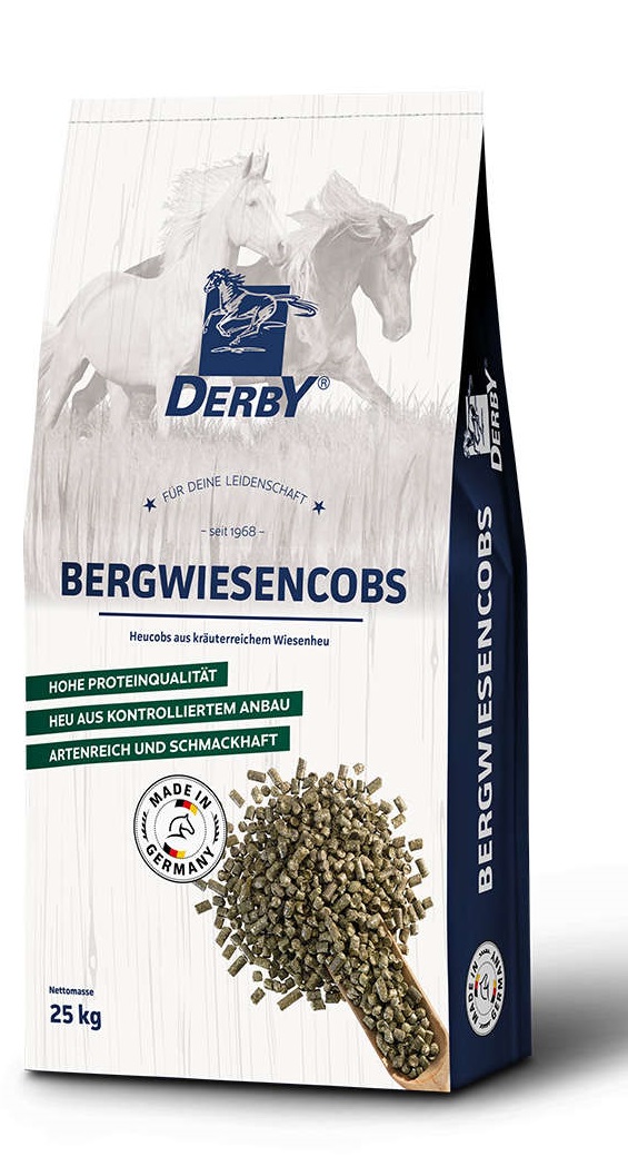Derby Bergwiesencobs 25kg Eiweiß- & staubarm von Derby