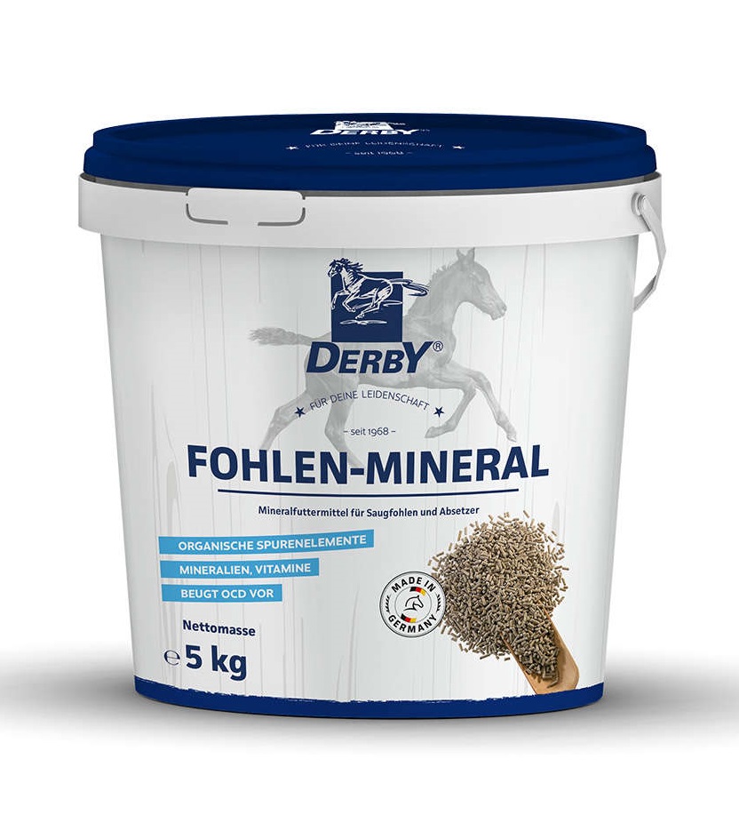 Derby Fohlen-Mineral 5 kg Eimer Mineralversorgung für Saugfohlen von Derby