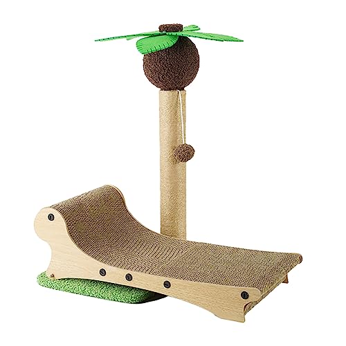 Katzenkratzbaum mit Strandkorb, Multifunktionales Sisal-4-Jahreszeiten-Universal-Katzenkratzbrettnest, Haustiermattenbettmöbel, Haustierbett für Hunde, Katzen, die Sich Ausruhen und Spielen Katzenkratzbaum mit Strandkorb, Multifunktionales Sisal-4-Jahreszeiten-Universal-Katzenkratzbrettnest, Haustiermattenbettmöbel, Haustierbett für Hunde, Katzen, die Sich Ausruhen und Spielen von Derefine