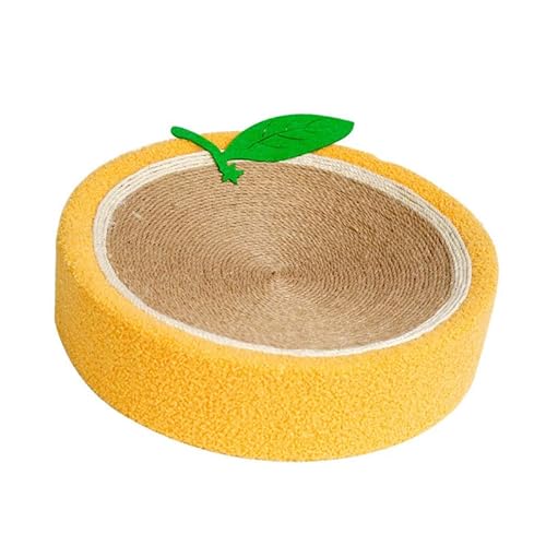 Kratzschale für Katzen, Orange, Rund, aus Sisal und Hanf, Langlebig, Verschleißfest, Platzsparendes Kratzbett für Katzen, Schlafbett für Katzen, Möbel für Haustiermattenbetten, Haustierbett für Hunde, Kratzschale für Katzen, Orange, Rund, aus Sisal und Hanf, Langlebig, Verschleißfest, Platzsparendes Kratzbett für Katzen, Schlafbett für Katzen, Möbel für Haustiermattenbetten, Haustierbett für Hunde, von Derefine