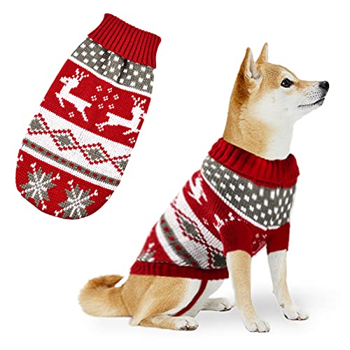 Hundepullover,Haustier Hund Katze Pullover,Hundekostüm Weihnachten Kleine Hunde,Strickpullover Hund Rot,Hundekostüm Weihnachten,Rentier,Winter,Ideal für Welpe,Katze,Hund,Weihnachten(rot und weiß, XL) Hundepullover,Haustier Hund Katze Pullover,Hundekostüm Weihnachten Kleine Hunde,Strickpullover Hund Rot,Hundekostüm Weihnachten,Rentier,Winter,Ideal für Welpe,Katze,Hund,Weihnachten(rot und weiß, XL) von Dereine