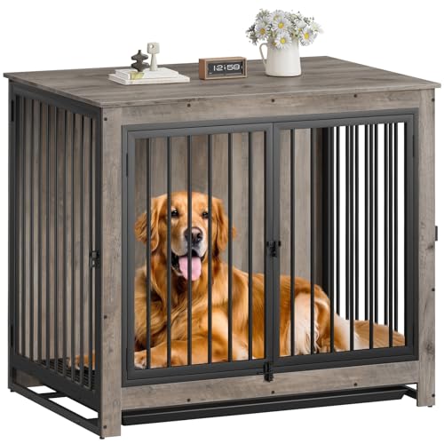 Hundekäfig Möbel, Große Hundekäfig Möbel, Hundebox Beistelltisch für Große und Mittlere Hunde, Holz Käfig Zwinger Möbel Innen, Moderne Hundebox mit Mehrzweck Abnehmbares Tablett Hundekäfig Möbel, Große Hundekäfig Möbel, Hundebox Beistelltisch für Große und Mittlere Hunde, Holz Käfig Zwinger Möbel Innen, Moderne Hundebox mit Mehrzweck Abnehmbares Tablett von Derfullo
