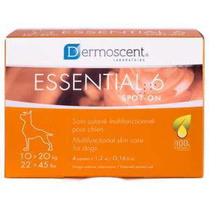 Dermoscent Essential 6 Spot-On für Hunde (10-20 kg) 4 Pipetten von Dermoscent