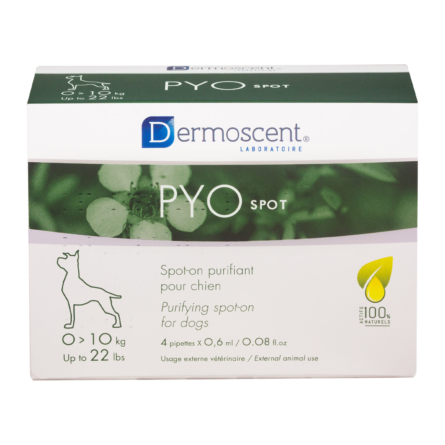 Dermoscent PYOspot 0 - 10 kg - 4 Pipetten von Dermoscent