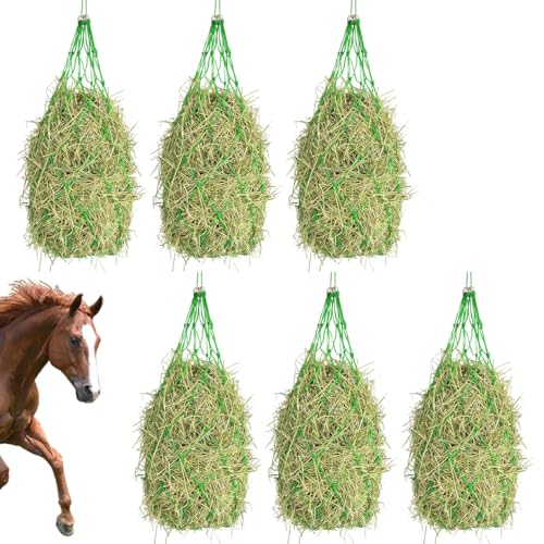 6 Stück langsame Fütterung Heunetze – Heunetze Net Horse Aleder – Pferdezubehör Heubeutel | für , Ziegen 6 Stück langsame Fütterung Heunetze – Heunetze Net Horse Aleder – Pferdezubehör Heubeutel | für , Ziegen von Derwrtup