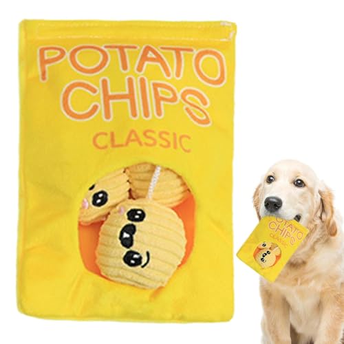 Derwrtup Hunde-Plüsch-Puzzle-Spielzeug, Hunde-Quietsch-Plüschspielzeug - Hunde-Anreicherungs-Snack-Beutel, Spielzeug, Beiß-Plüsch - Interaktives Kauspielzeug zur Reduzierung der Langeweile bei kleinen Derwrtup Hunde-Plüsch-Puzzle-Spielzeug, Hunde-Quietsch-Plüschspielzeug - Hunde-Anreicherungs-Snack-Beutel, Spielzeug, Beiß-Plüsch - Interaktives Kauspielzeug zur Reduzierung der Langeweile bei kleinen von Derwrtup