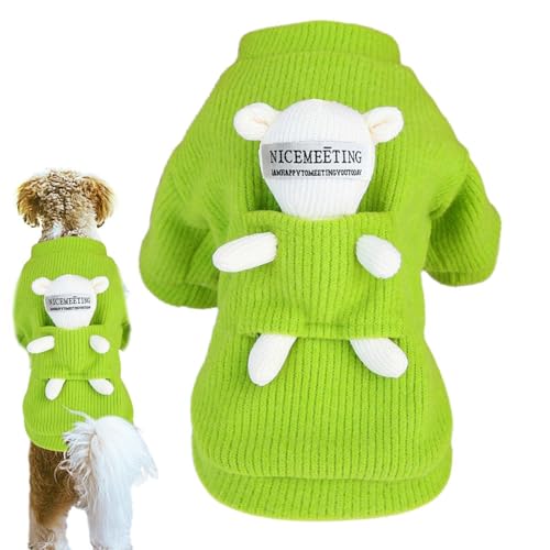 Derwrtup Süßer Hundepullover, Winter-Hundepullover | Haustierpullover mit Bärenpuppe | Schöner Stil, dick, strickend, warme Haustierkleidung für Foto-Requisiten Derwrtup Süßer Hundepullover, Winter-Hundepullover | Haustierpullover mit Bärenpuppe | Schöner Stil, dick, strickend, warme Haustierkleidung für Foto-Requisiten von Derwrtup