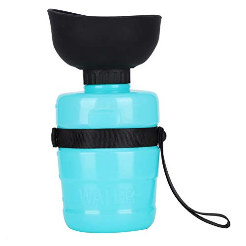 Pet Water Feeder, Faltbare Handheld 500ml Pet Water Bottle, Outdoor für Outdoor Walk Hundewasserflasche Dog Water Feeder Travel von Deryang