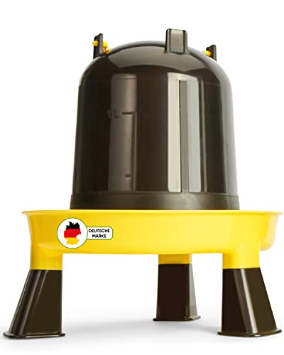 DESCENA® Hühnertränke 1,5l: Hühnertränke automatisch I Hühner Tränkeautomat zum Aufhängen I Hühner Tränke Größe verstellbar I als Hühner Zubehör + Wachtel Zubehör geeignet von Descena
