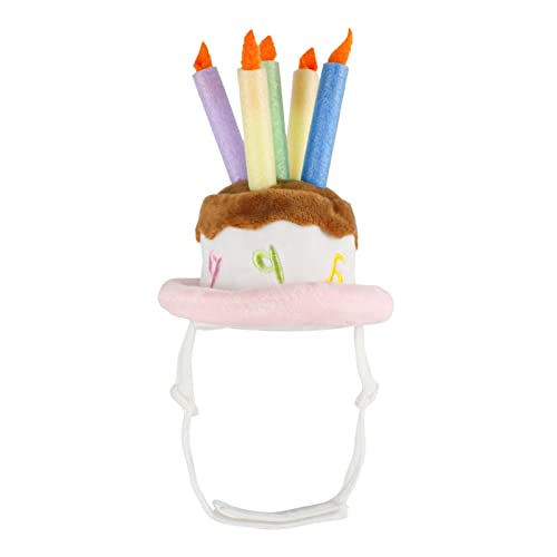 Geburtstagsparty-Zubehör für Hunde, Geburtstagshut, Partyhut für Hunde, mit Geburtstagstorten-Design, verstellbarer Riemen, lustiges Partyzubehör von Generic Geburtstagsparty-Zubehör für Hunde, Geburtstagshut, Partyhut für Hunde, mit Geburtstagstorten-Design, verstellbarer Riemen, lustiges Partyzubehör von Generic von Desconocido