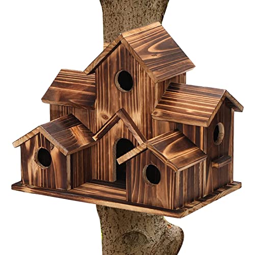 Vogelkistenhaus, blaues Vogelhaus, natürliches , dekoratives Vogelhaus für den Garten, handgefertigt, mit Haken für Kardinäle Finch Bluebird Generic Vogelkistenhaus, blaues Vogelhaus, natürliches , dekoratives Vogelhaus für den Garten, handgefertigt, mit Haken für Kardinäle Finch Bluebird Generic von Desconocido