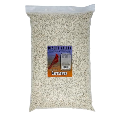 Desert Valley Supply Premium Saflorsamen - Wildvogel - Wildtiere - Kardinalfutter (4,5 kg) von Desert Valley Supply