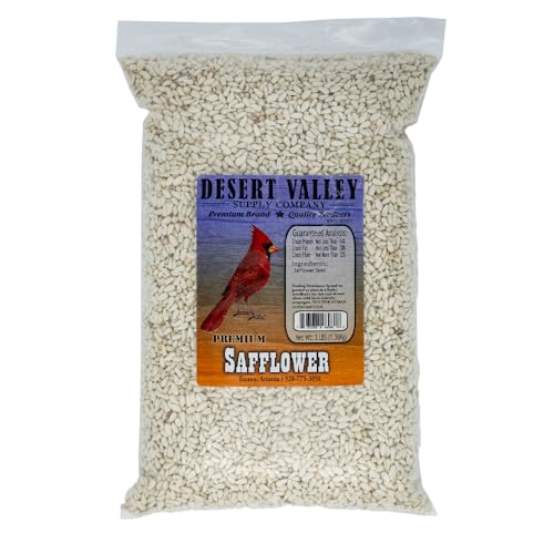 Premium Saflorsamen - Wildvogel - Wildtiere - Kardinalfutter (1,4 kg) von Desert Valley Supply