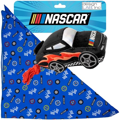 design LAB, Inc. NASCAR Offizieller Merchandise-Artikel | NASCAR Racecar Plüschtier mit lustigem Zerrseil und Rennwagen-Bandana Zubehör | Haustierspielzeug und Zubehör für Hunde design LAB, Inc. NASCAR Offizieller Merchandise-Artikel | NASCAR Racecar Plüschtier mit lustigem Zerrseil und Rennwagen-Bandana Zubehör | Haustierspielzeug und Zubehör für Hunde von Design LAB Inc.