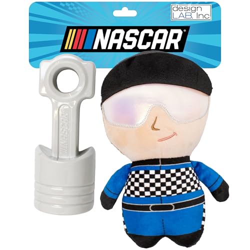 design LAB, Inc. NASCAR Offizieller Merchandise-Artikel | NASCAR Spielzeug aus Plüsch "Pit Crew & Piston" Spielzeug-Geschenk-Set | lustiges Quietschspielzeug für Hunde design LAB, Inc. NASCAR Offizieller Merchandise-Artikel | NASCAR Spielzeug aus Plüsch "Pit Crew & Piston" Spielzeug-Geschenk-Set | lustiges Quietschspielzeug für Hunde von Design LAB Inc.