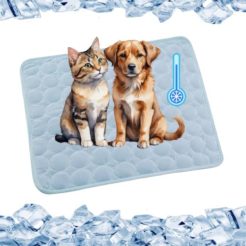 Kühlmatte für den Sommer 2025 Kühlmatte Hund Hundekühlmatte für Hunde & Katzen selbstkühlende Matte für Haustiere Sommer Haustier Eis-Pad abriebfest und bissfest natürliche Kühlung (Hellblau, S) Kühlmatte für den Sommer 2025 Kühlmatte Hund Hundekühlmatte für Hunde & Katzen selbstkühlende Matte für Haustiere Sommer Haustier Eis-Pad abriebfest und bissfest natürliche Kühlung (Hellblau, S) von DesignHeim