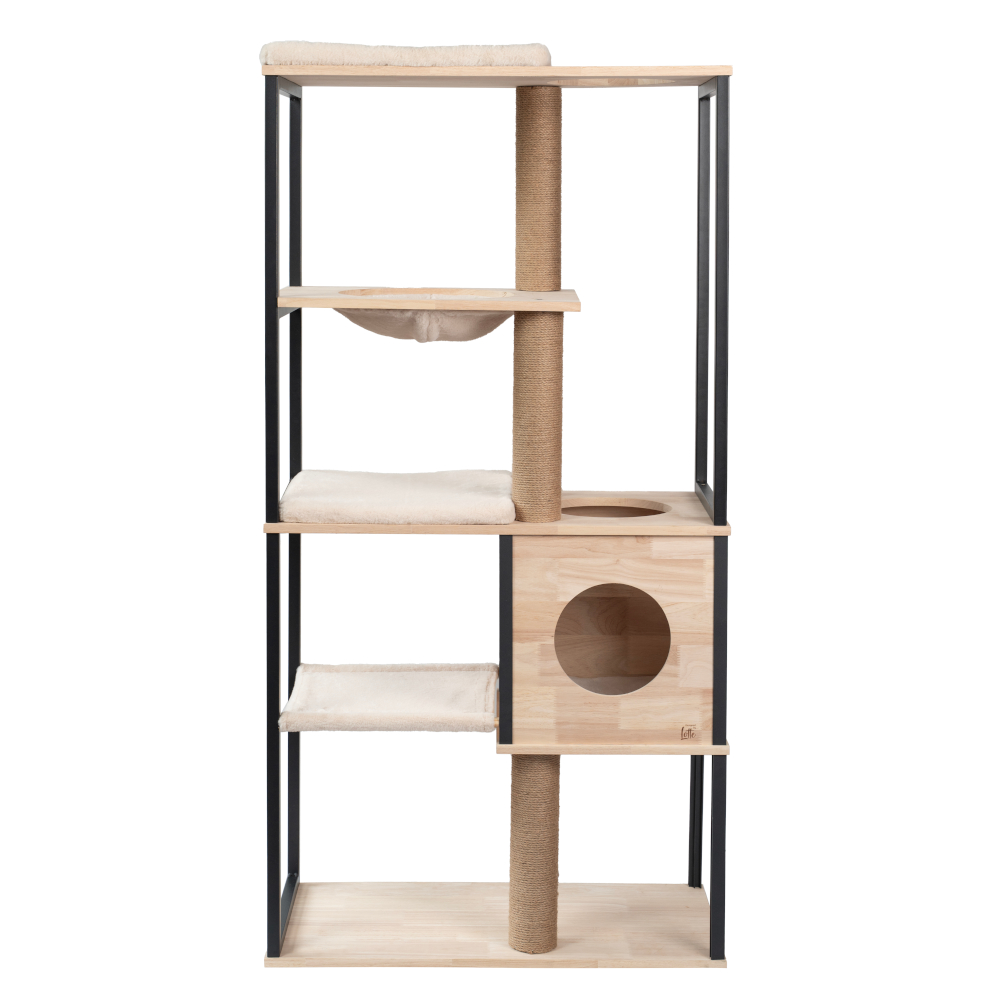 Desgined by Lotte Holz-Kratzbaum Nala XL - natur / schwarz von Designed by Lotte