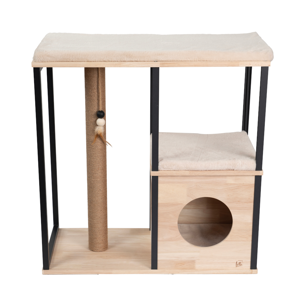 Designed by Lotte Kratzbaum aus Holz Nala M - natur / schwarz von Designed by Lotte