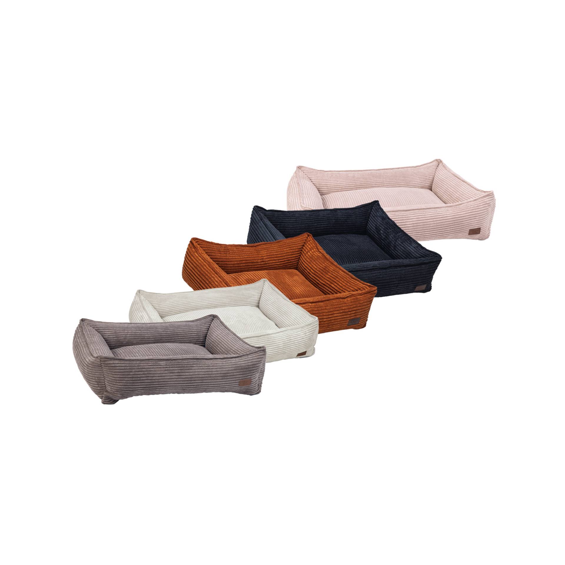 Designed by Lotte Ribbed Bed - Anthrazit - 65 x 60 x 20 cm von Designed by Lotte