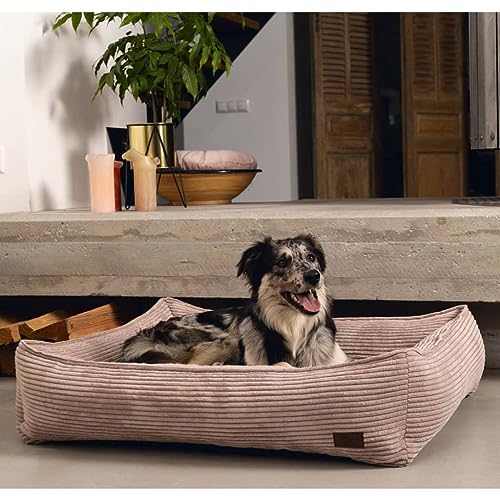 Designed by Lotte Ribbed - Hundebett - Rosa - 65X60X20 cm von Designed by Lotte