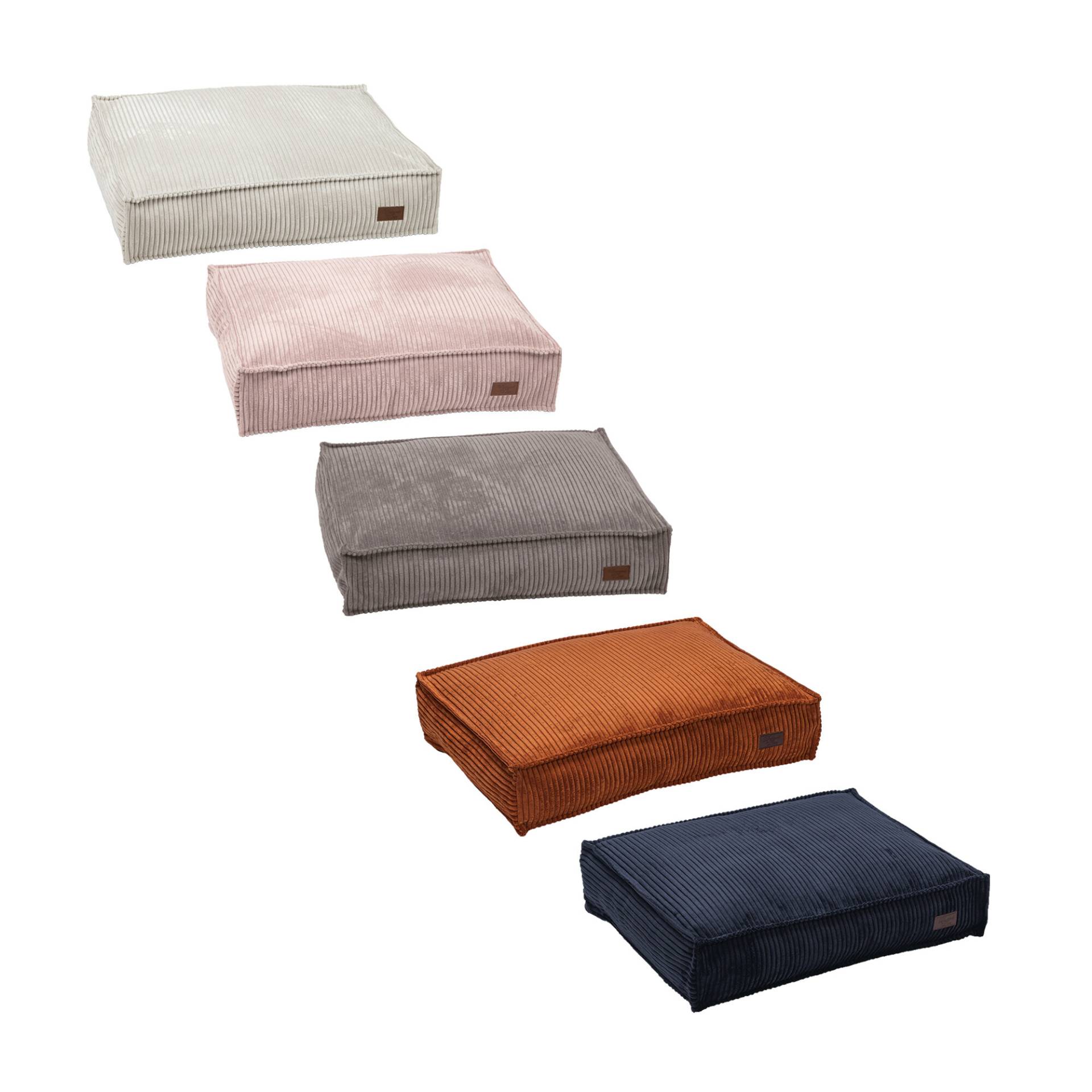 Designed by Lotte Ribbed - Hundekissen - Terra - 100 x 70 x 15 cm von Designed by Lotte