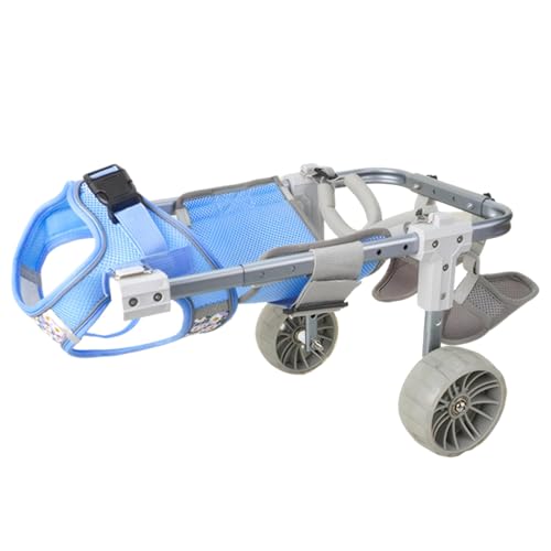 Rollstuhl-Rückenbeine für Hunde, leicht, verstellbar, für kleine und mittelgroße Hunde, Design einziehbar, mit verbesserter Unterstützung für Mobilität von Deskium