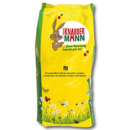 deuka Nagerfutter | 5 kg | Knabbermann Fit kräuterreiches Kaninchenfutter | besonders leicht verdaulich | mit extra Vitamin C | beugt Harngrieß vor und stärkt das Immunsystem von deuka