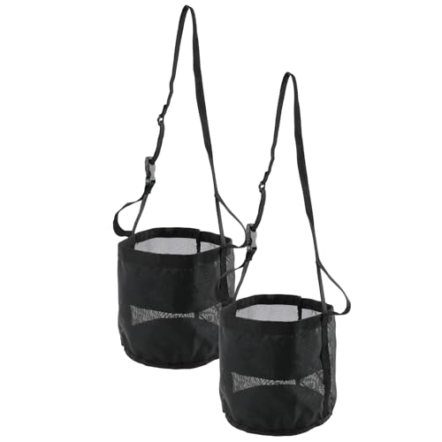Deuson 2 Stück Pferde Futterbeutel,Futtertasche aus Nylon,Heavy-Duty Breathable Futterbeutel mit Verstellbarem Riemen und Langlebigem Snap,Pferd Maulkorb Futtertasche für Outdoor und Indoor(schwarz) Deuson 2 Stück Pferde Futterbeutel,Futtertasche aus Nylon,Heavy-Duty Breathable Futterbeutel mit Verstellbarem Riemen und Langlebigem Snap,Pferd Maulkorb Futtertasche für Outdoor und Indoor(schwarz) von Deuson
