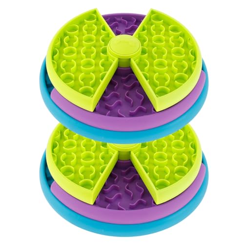Deuson Antischlingnapf Hunde 3 Stufen,Anti Schling Napf Hund,Slow Feeder Gegen Schlingen & Blähungen,Langsame Fütterung Hundenapf,Schlingnapf Katze für Katzen und Mittelgroße Hunde(2pcs) von Deuson