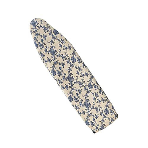 Deuson Bügelbrettbezug, Ersatz-Bügelbrettbezug, hitzebeständig, kleiner Bügelbrettbezug für Bügelbrett, elegant bedruckt, Blumen-Bügelmatte für Reisen, Zuhause, 140 x 50 cm, Blau Deuson Bügelbrettbezug, Ersatz-Bügelbrettbezug, hitzebeständig, kleiner Bügelbrettbezug für Bügelbrett, elegant bedruckt, Blumen-Bügelmatte für Reisen, Zuhause, 140 x 50 cm, Blau von Deuson