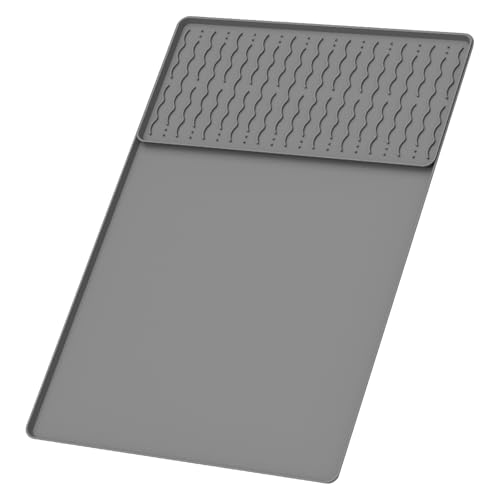 Deuson Silikon-Kaffeematte, hitzebeständig, weich, abnehmbar, für Küchenarbeitsplatten, Grau, 2 Stück Deuson Silikon-Kaffeematte, hitzebeständig, weich, abnehmbar, für Küchenarbeitsplatten, Grau, 2 Stück von Deuson