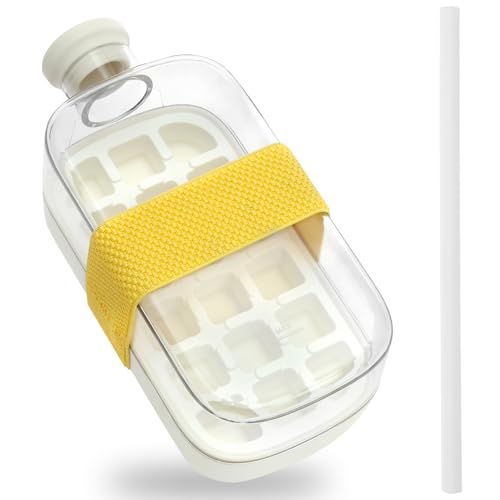 Deuson Silikon-eiswürfelform,Ice Cube Bottle groß,Leichtes Lösen,Schnelles Füllen ohne Berührung,Eiswürfelform für Cocktails Whisky Wein Obst Fruchtpürees Eiscreme Eistee (800ML) von Deuson