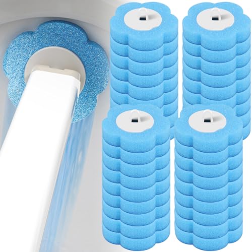 Einweg-WC-Schüssel-Reinigungsstab, Einweg-WC-Schüsselbürste, Einweg-WC-Reinigungssystem, WC-Stab, für Waschbecken, Badewanne, Waschbecken, Mopp, Pool (Blau, nur 36 Nachfüllköpfe) von Deuson