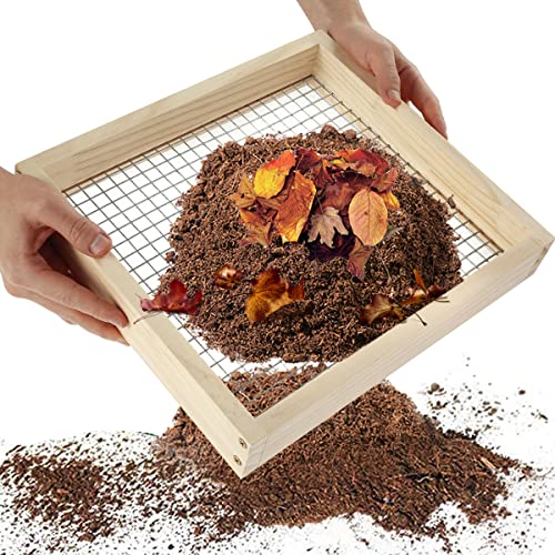 Garten Bodensieb,Sandsieb,langlebiges quadratisches Gartensieb,Mesh-Gartenwerkzeug,Ergonomisches Kompostsieb für Wurmblätter Gestein,Handsieben für Erde,Steine,Blumenerde,Schmutz,Steine,32*29cm Garten Bodensieb,Sandsieb,langlebiges quadratisches Gartensieb,Mesh-Gartenwerkzeug,Ergonomisches Kompostsieb für Wurmblätter Gestein,Handsieben für Erde,Steine,Blumenerde,Schmutz,Steine,32*29cm von Deuson