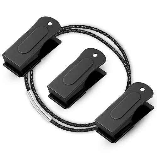 Devault Gear Schwarzer Hundeklicker mit Halskette (3er-Pack) – Clicker für Haustiertraining – Hundetraining & Verhaltenshilfen einfach überall hin mitzunehmen – Bringen Sie Ihrem Hund Tricks bei oder von Devault Gear