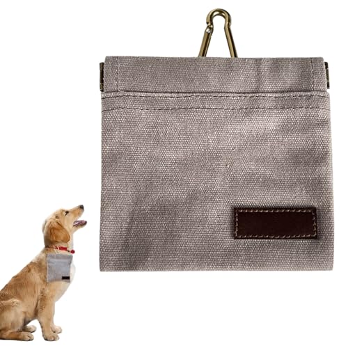 Leckerli-Beutel für kleine Hunde, freihändiges Spazierengehen mit automatischem Verschluss, Leckerli-Tasche für kleine Hunde mit Karabiner, wasserdicht, für Haustiere, Welpen, Reisen oder den von Devenirriche