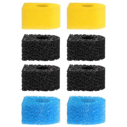 Devopet Aquariumfilter-Ersatzschwämme-Set für Modell QF-188/QF-288, inklusive 2 feinen Schwamm, 2 groben Schwamm und 4 kohlensäurehaltigen Schwamm von Devopet