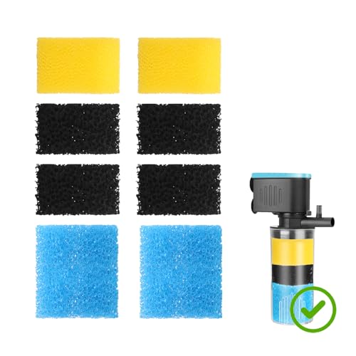 Devopet Ersatzschwämme-Set für Aquariumfilter, inklusive 2 feinen Schwamm, 2 groben Schwamm und 4 kohlensäurehaltigen Schwammen Devopet Ersatzschwämme-Set für Aquariumfilter, inklusive 2 feinen Schwamm, 2 groben Schwamm und 4 kohlensäurehaltigen Schwammen von Devopet