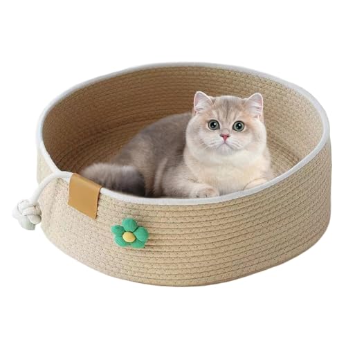 Dewireaey Katzen Nest - Großer Süßer Kätzchen Korb Nest Haustierhaus | Kratzpad Möbel Für Mittelgroße Große Katzen Wohnzimmer Büro Schlafzimmer Schreibtisch Couch Dewireaey Katzen Nest - Großer Süßer Kätzchen Korb Nest Haustierhaus | Kratzpad Möbel Für Mittelgroße Große Katzen Wohnzimmer Büro Schlafzimmer Schreibtisch Couch von Dewireaey
