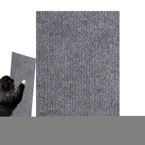 Dewireaey Kratzmatte für Katzen, Kratzmatte für Katzen,Selbstklebende Kratzteppichmatte für | Katzenkratzunterlage, Flacher Katzenkratzer, einfacher Polsteraustausch für Kratzbaumregale von Dewireaey
