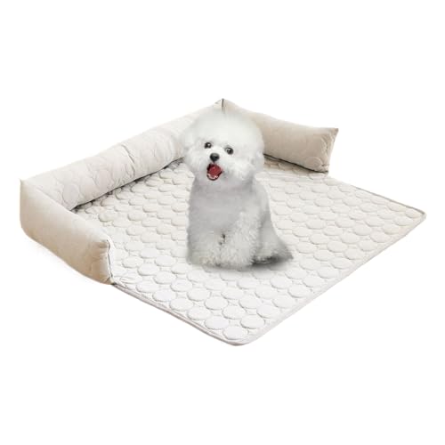 Dewireaey Kühlmatte Für Hunde - Schutzauflage Für Sofa Und Hundebett - Bequeme Atmungsaktive Unterlage Für Welpen Und Kitten Im Haus, Auto Und Transportbox von Dewireaey