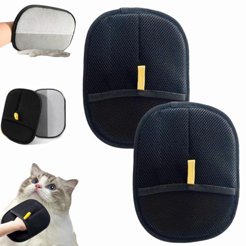 Dewppxi Fellmagnet Handschuh, 2025 New Pet Hair Remover Glove - Wiederverwendbare Antistatische Handschuhe, Katzen Handschuhe Fellpflege Für Reinigung und Schönheits (2 Stück) von Dewppxi