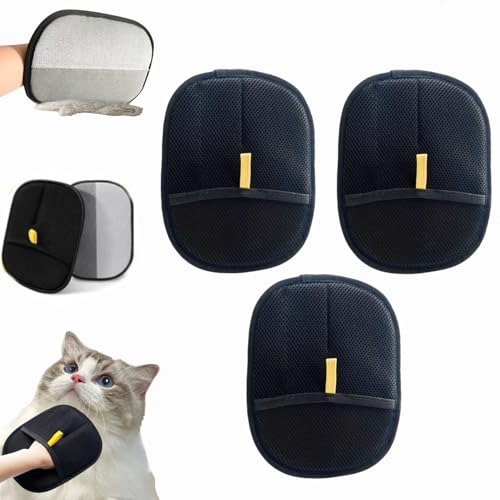 Dewppxi Fellmagnet Handschuh, 2025 New Pet Hair Remover Glove - Wiederverwendbare Antistatische Handschuhe, Katzen Handschuhe Fellpflege Für Reinigung und Schönheits (3 Stück) von Dewppxi