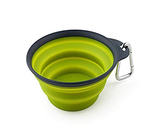 Dexas 39433/239 Popware Pets Collapsible Travel Cup Dogs with Leash Green Small 1Cup 8oz von Dexas